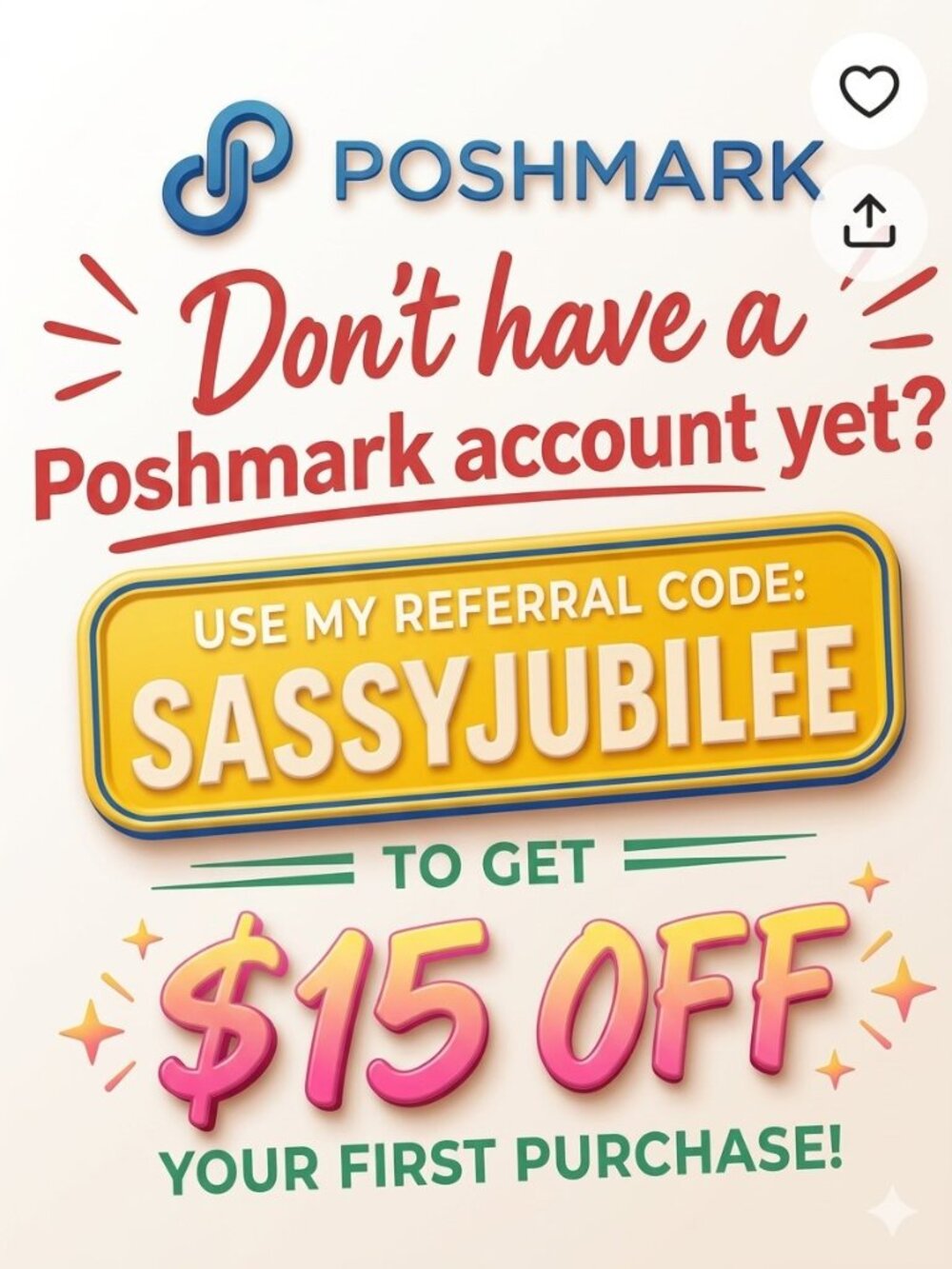 Referral code SASSYJUBILEE